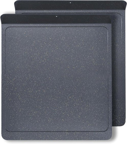 CasaWare Large Flat Baking Cookie Sheet - 12.5 x 14-Inch with 1.5-Inch Handle | Ceramic Non-Stick Coating