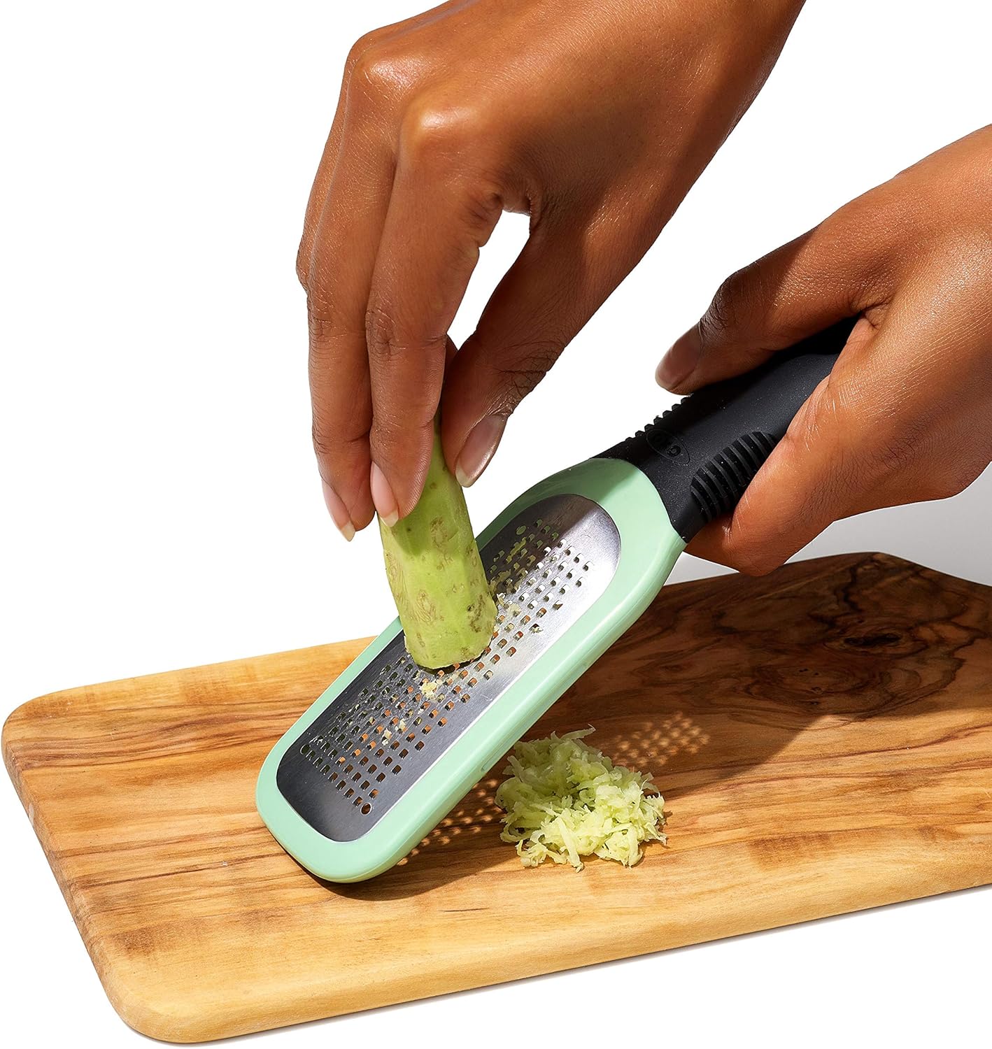 OXO Good Grips Ginger & Garlic Grater - Etched Design for Effortless Grating | Durable Kitchen Tool