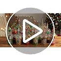 Christmas Party Favors Bulk Set with Cups, Straws, Stickers, Pendants & Rafia - Holiday Classroom Gifts