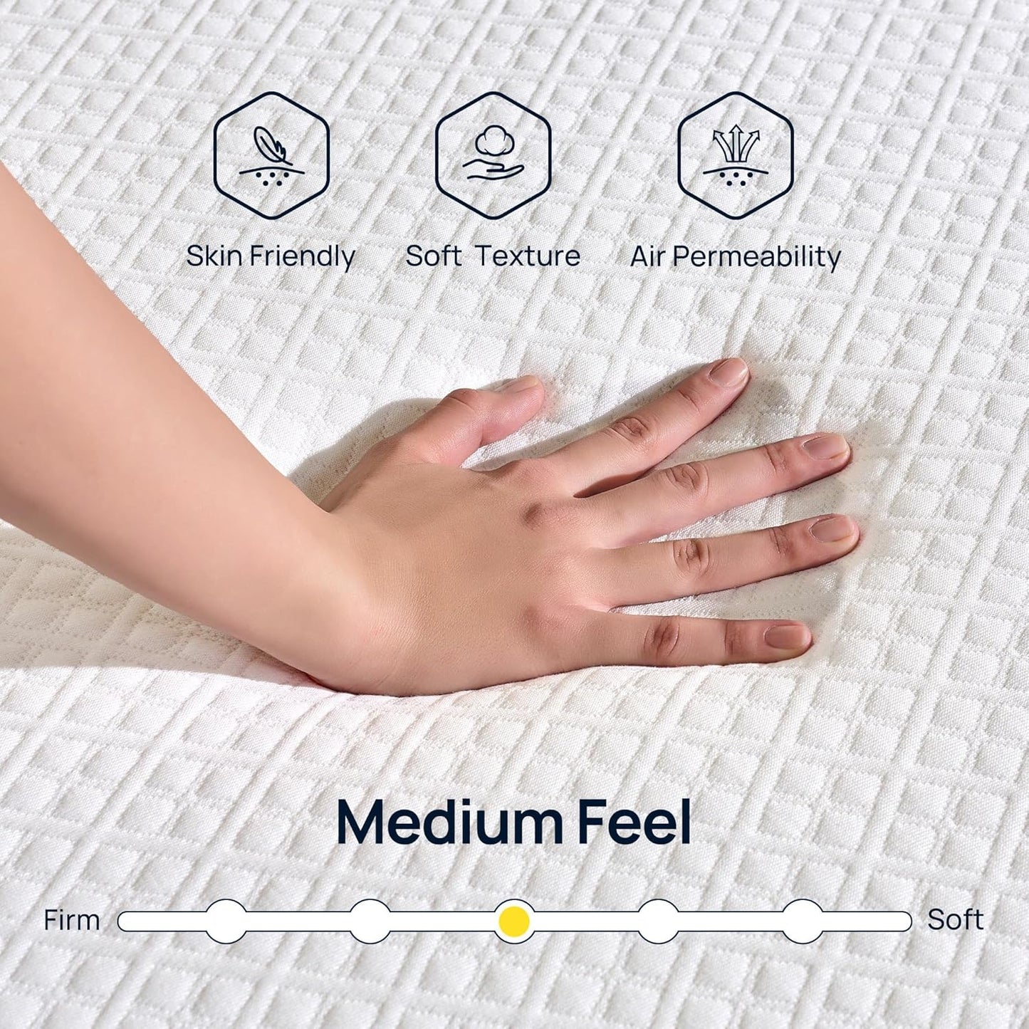 Rolanstar 6-Inch Twin Gel Memory Foam Mattress - Fiberglass Free, CertiPUR-US Certified, Cool & Comfortable Sleep