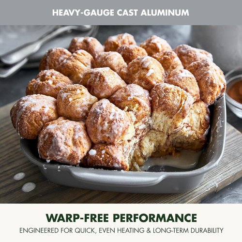 GreenPan Premiere Bakeware Set - Healthy Ceramic Nonstick 4-Piece | PFAS-Free, Oven Safe to 600°F, Gray
