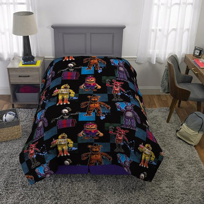 Franco Kids Bedding Soft Microfiber Comforter, Twin, Five Nights At Freddy's