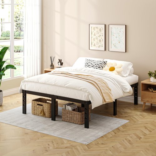 Kilyssa Queen Bed Frame, Queen Size Bed - Metal Queen Bed Frame & Queen Platform Bed Frame, No Box Spring Needed, Includes Queen Size Bed & Standard Bed Frames for Bedroom