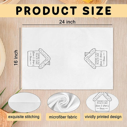 Nana and Papa Kitchen Towels - 16x24 Inch Hand Towels for Kitchen & Bathroom, Christmas Housewarming Gift (Variation: Nana and Papa)
