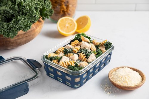 Ello Duraglass Meal Prep Sets - Leak-Proof Glass Food Storage Containers | BPA-Free, Dishwasher Safe