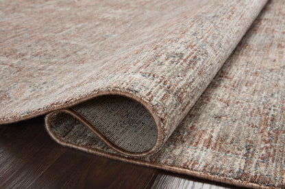 Loloi Magnolia Home by Joanna Gaines Millie Collection MIE-04 Brick/Fog 2'-7" x 10'-0", .25" Pile Height, Runner Rug