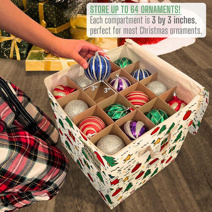 VENO Christmas Decoration Storage Bags - 3 Pack for Wrapping Paper & Ornaments | Durable & Spacious