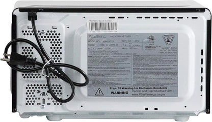 West Bend Microwave Oven - 700 Watts Compact Design with 6 Pre-Set Cooking Settings | 0.7 Cu.Ft., Black