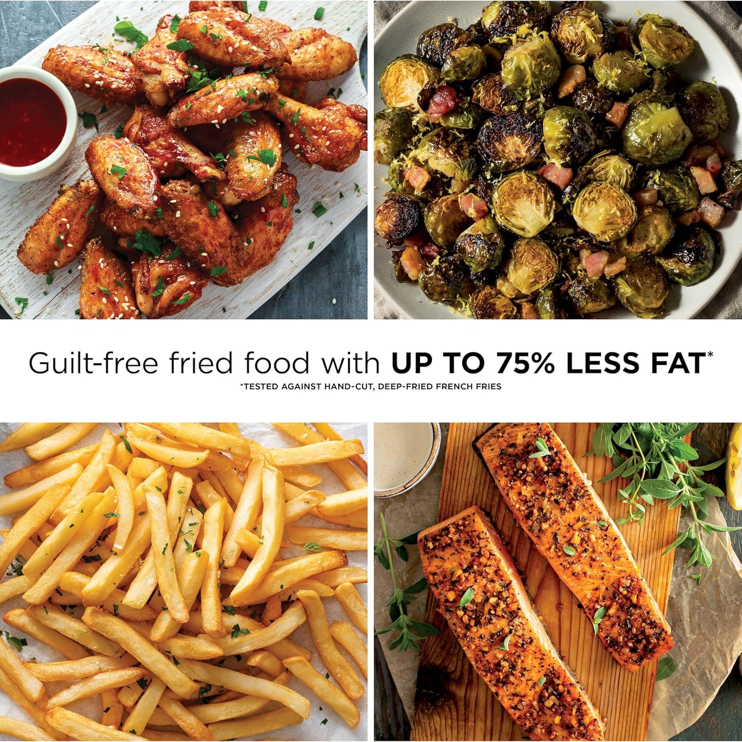 Ninja Air Fryer Pro XL - 6.5QT Capacity for Up to 9lbs of Wings | 7-in-1 Max Crisp & More | Dishwasher Safe | Grey
