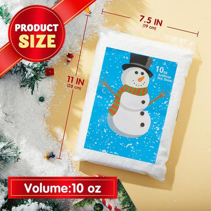 JOYIN 10 Oz Fake Snow | 2 Pack of Artificial Snowflakes for Christmas Tree & Holiday Decor