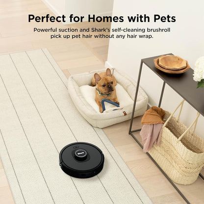 Shark AV2501S AI Ultra Robot Vacuum - Matrix Clean & Home Mapping | 30-Day HEPA Self-Empty Base, Dark Grey