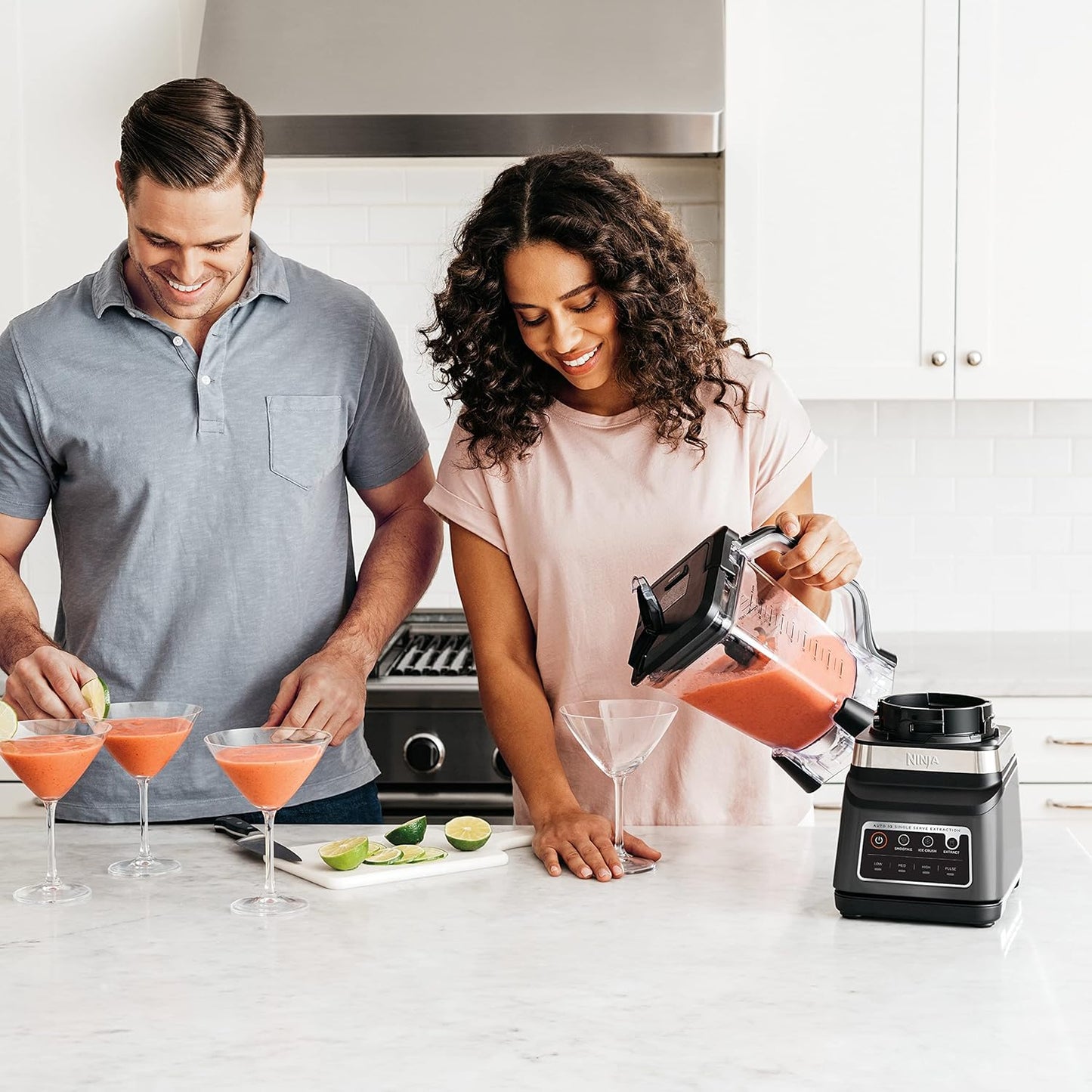 Ninja DB751A Pro Plus DUO Blender - 1400W Auto-IQ | 72oz Pitcher & 2x24oz Cups - Smoothies & Frozen Drinks