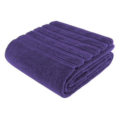 American Soft Linen 35x70 Jumbo Large Bath Towel, 600 GSM 100% Cotton Turkish Bath Sheet, Oversized Luxury Bath Towel for Bathroom Beach and Pool, Purple