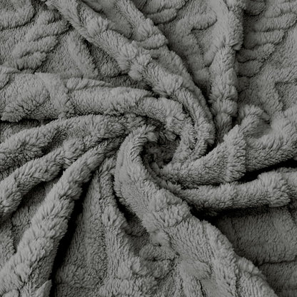 Sherpa Fleece Baby Blanket - Ultra Soft & Fluffy Infant Receiving Blanket | Cozy 30”×40” Grey for Boys & Girls
