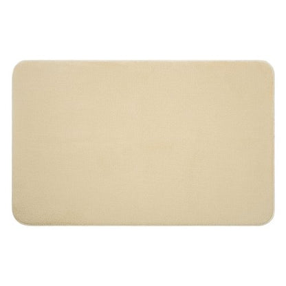 American Soft Linen 21x32 Fluffy Foamed Slip Reducer Bath Rug, Machine Washable Area Bath Mat Rugs for Bathroom, Beige