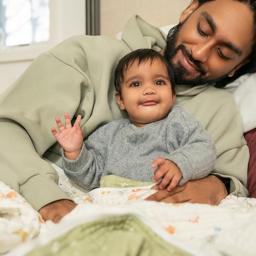 Aden + Anais Essentials Dream Blanket - Lightweight Muslin Baby Blanket for Newborns & Toddlers | Sage Woodland