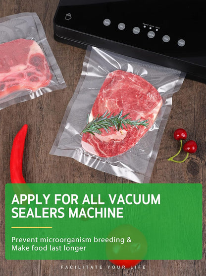 Syntus Vacuum Sealer Bags - 6 Pack Commercial Grade BPA-Free Rolls | 11" x 20' & 8" x 20' for Food Storage
