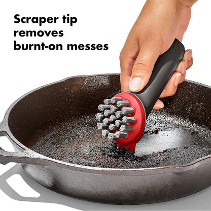 OXO Heavy Duty Outdoor Brush - Durable Design with Protective Cover | Perfect for Cleaning