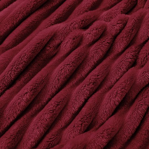 Bedsure GentleSoft Red Full Blanket for Bed - Cozy Soft Blankets for Women, Cute Large Throws for Girls, 84x90 Inches