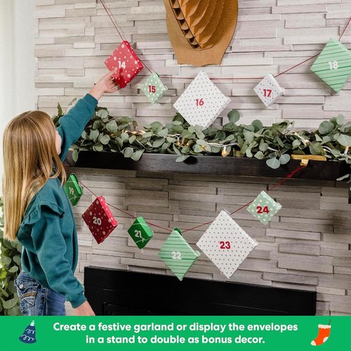 KiwiCo Santa’s Railroad Train Advent Calendar for Kids 5+ | 24 Days of Buildable Toy Set for Christmas