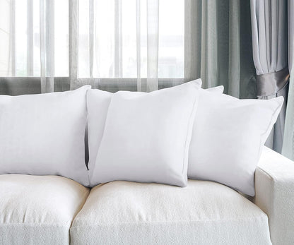 Utopia Bedding Throw Pillows - Set of 4 Fluffy 20 x 20 Inch Down Alternative Cushions | White for Bed & Sofa