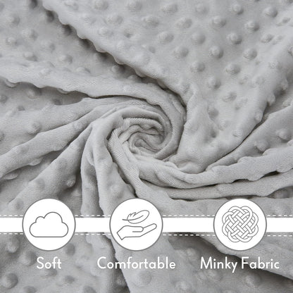 Pro Goleem Loveys - Soft Grey Bunny Security Blanket & Snuggle Toy for Newborns | 16 Inch Baby Gift
