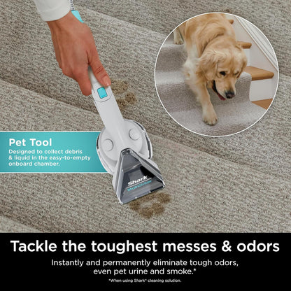 Shark StainStriker Portable Carpet Cleaner - Pet Mess Extractor & Odor Remover | White PX201