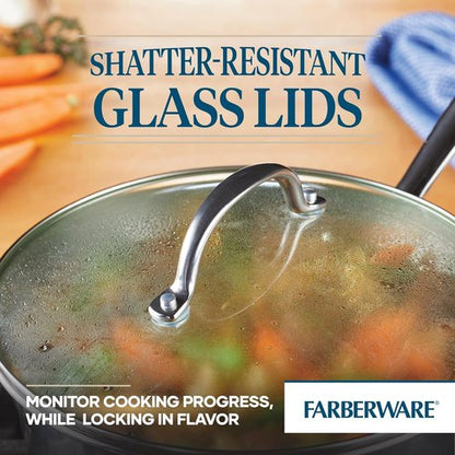 Farberware Millennium Stainless Steel Cookware Set - 10-Piece Durable Kitchen Essentials