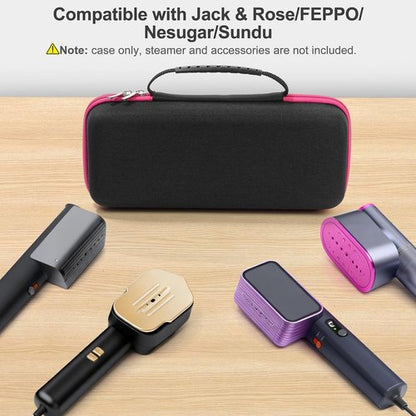 Jack & Rose Travel Steamer Case - Handheld Storage Organizer for Iron Accessories | Black