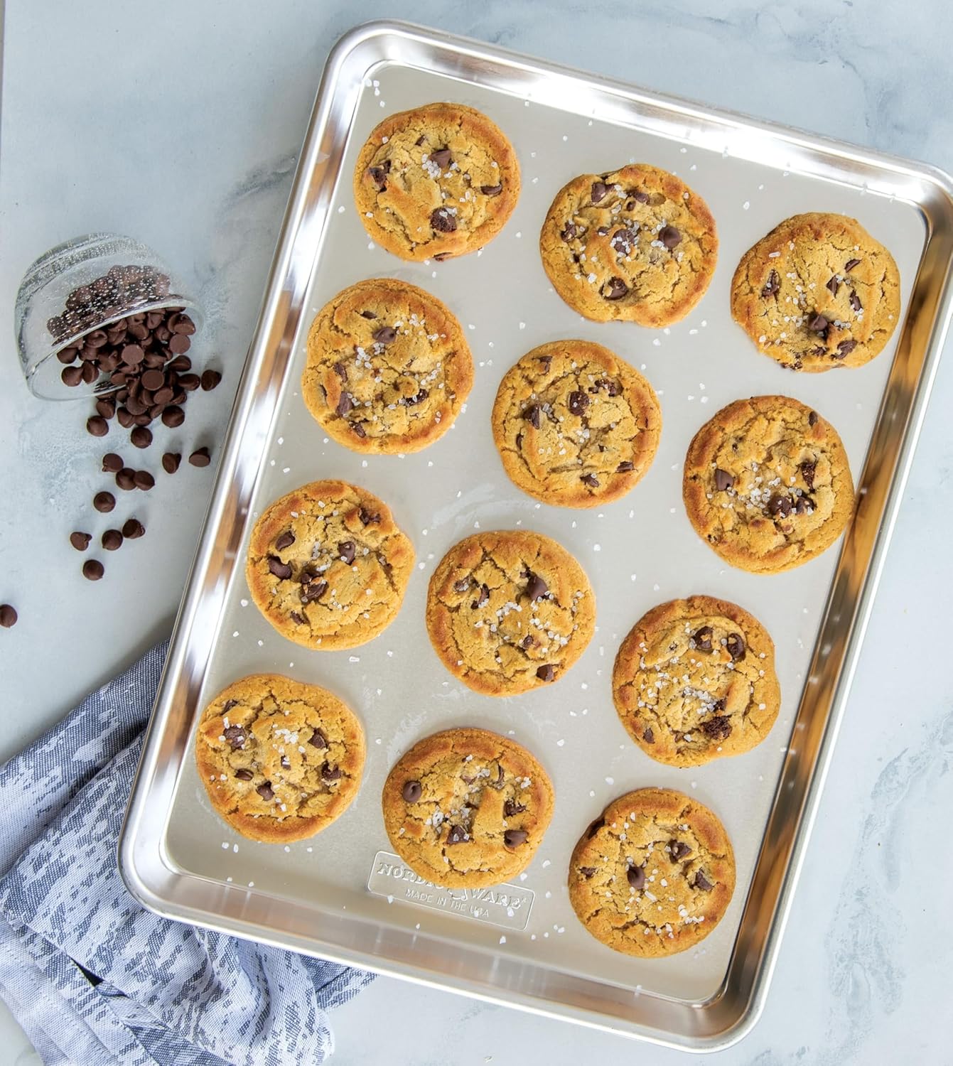 Nordic Ware Baker's Half Sheet - Natural Aluminum for Even Baking | Durable & Versatile