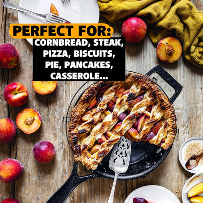 Stargazer 10.5-Inch Cast Iron Skillet - Premium Seasoned Frying Pan for Grilling, Searing & Baking