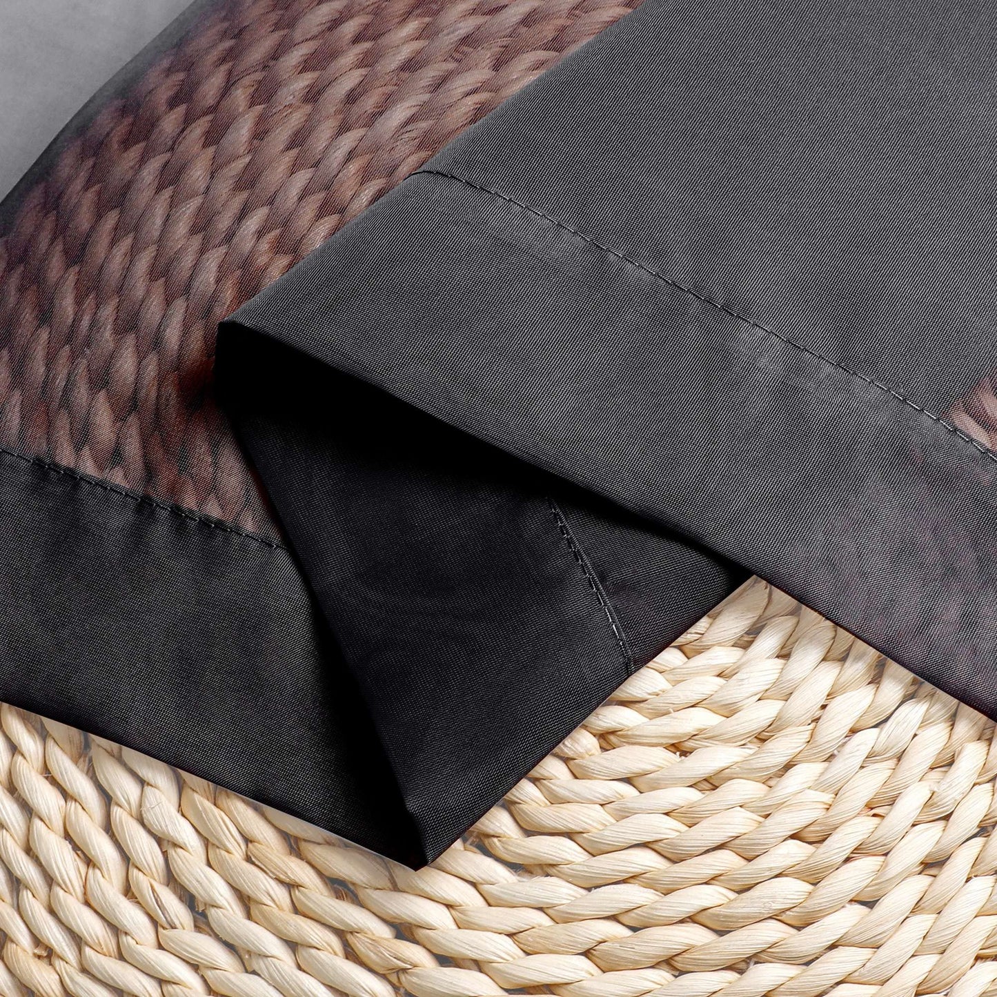 OWENIE Short Black Sheer Curtains 36 Inches 2 Panels Set - Kitchen Tiers Valances Curtains Light Filter Rod Pocket Voile Cafe Curtains for Kitchen Bathroom Small Half Window, 42 in W x 36 in L, Black