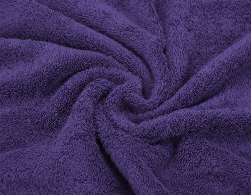 American Soft Linen Premium 3 Piece Towel Set, 1 Bath Towel 1 Hand Towel 1 Washcloth, 600 GSM 100% Cotton Turkish Towels for Bathroom, Purple Towel Set