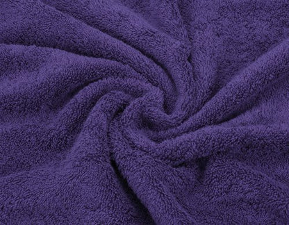 American Soft Linen Premium 3 Piece Towel Set, 1 Bath Towel 1 Hand Towel 1 Washcloth, 600 GSM 100% Cotton Turkish Towels for Bathroom, Purple Towel Set