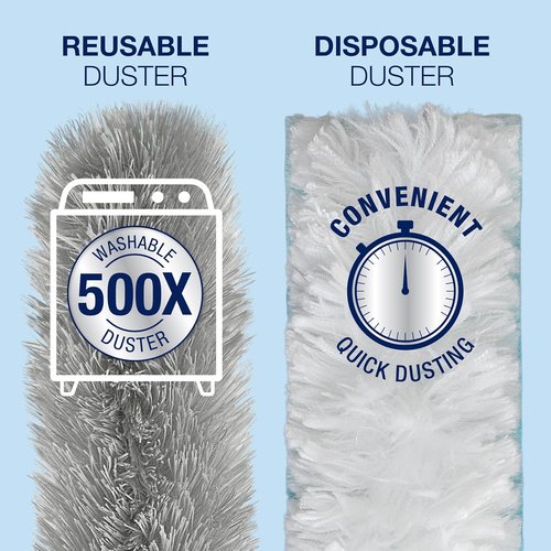 Bona High Performance Dusting System - Extendable Handle with 3 Disposable & 1 Reusable Duster