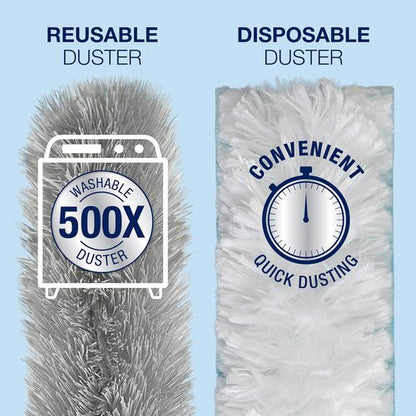 Bona High Performance Dusting System - Extendable Handle with 3 Disposable & 1 Reusable Duster
