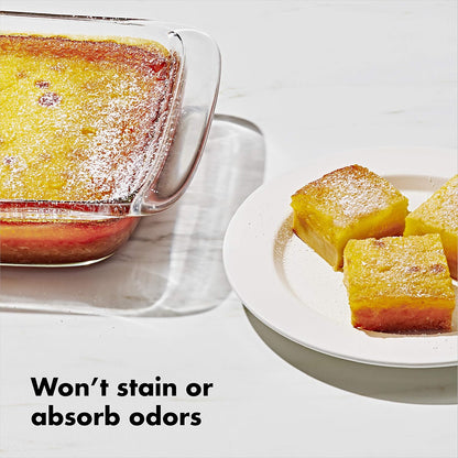 OXO Good Grips 3 Qt Glass Baking Dish - Durable, Easy-Clean Design for Perfect Baking