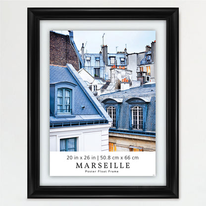 MCS, Black Marseille Poster Float Frame, 20x26 Inch, 20 x 26