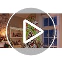 Christmas Tree Topper Bow - Large Red & Green Holiday Decoration, Ball Variation