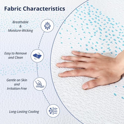 EGOHOME 14-Inch Queen Mattress - Gel Memory Foam, Charcoal Infused, CertiPUR-US Certified | Machine Washable Cover
