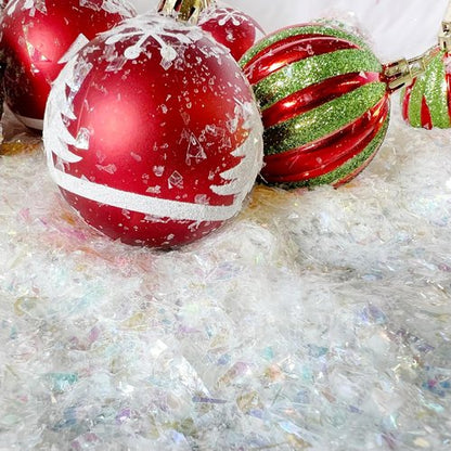 Jimmy Jem's - White Iridescent Snow Globe Decorations | 2 Oz Christmas Crafting Supplies