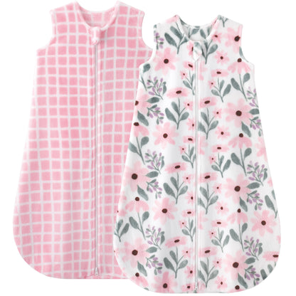 Yoofoss Baby Sleep Sack 6-12 Months, 1.5 Tog Sleep Sack, Fleece Baby Wearable Blanket with 2-Way Zipper, Infant Sleeping Sack, Soft Warm Lightweight(Small)