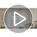 Ivory Floral Sheer Lace Curtains - 2 Panels, 55W x 63L Inches