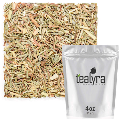 Tealyra - Pure Lemongrass - Loose Leaf Herbal Tea - Wellness Healthy Herb Tea - Caffeine-Free - Wild Grown - 112g (4-ounce)