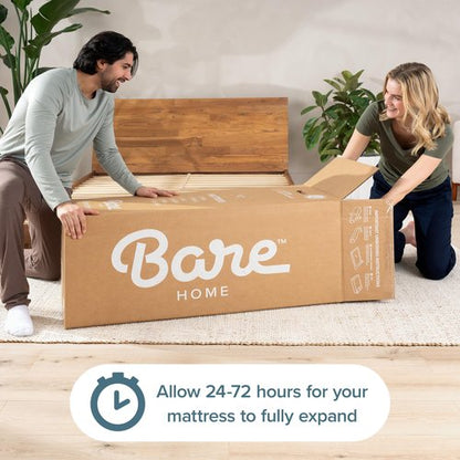 Bare Home Queen Mattress - Medium Firm - Extra Thick Visco Elastic Memory Foam - CertiPUR-US Certified - Support & Pressure Relief - Minimal Motion Transfer - 100 Night Trial