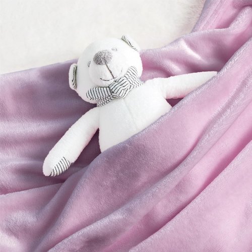Bedsure GentleSoft Fleece Blanket - Cozy Small Throw for Kids | 43x55 Inches, Lilac Color