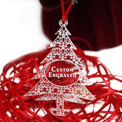 Personalized Christmas Ornaments by [Brand Name] - 2025 Gift Box for Engagements, Weddings & Babies | Acrylic Lace Design