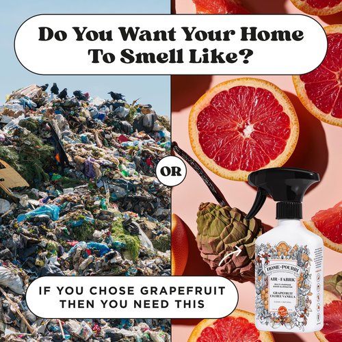 Home-Pourri Air + Fabric Multi-Purpose Odor Freshener Spray, Grapefruit Lychee Vanilla, 11 Fl Oz - Vanilla and Grapfruit Lychee