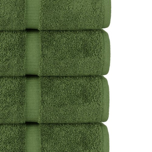 Chakir Turkish Linens | Hotel & Spa Quality 100% Cotton Premium Turkish Towels | Soft & Absorbent (3-Piece Towel Sets, Moss)