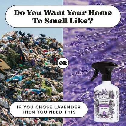 Home-Pourri Air + Fabric Multi-Purpose Odor Freshener Spray, 11 Fl Oz, Up to 570 Uses, Lavender Sage Scent, Room Deodorizer with Essential Oils, for Carpets, Couches, Bedding & Curtains
